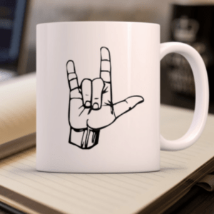 Mug "I Love You" langue des signes