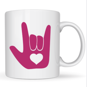 Mug "I Love You" langue des signes