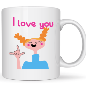 Mug "I Love You" langues des signes