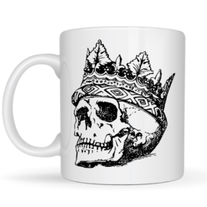 Mug tête de mort couronnée 