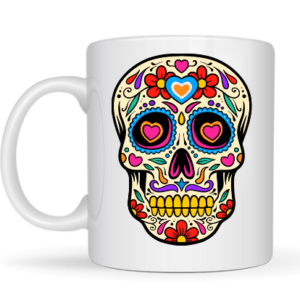 Mug tête de mort "calavera"