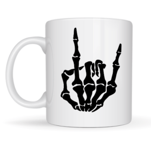 Mug "I love you" langue des signes squelette