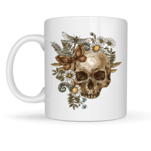 Mug Tête de Mort florale
