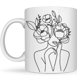 Mug femme florale