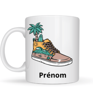 Mug sneakers + prénom