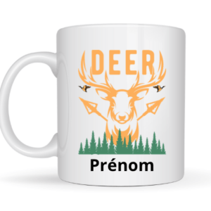 Mug deer + prénom