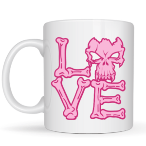 Mug love squelette