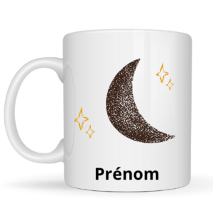 Mug demi-lune + prénom