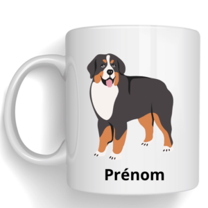 Mug avec dessin de votre chien + prénom