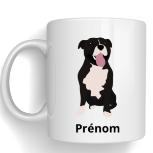 Mug avec dessin de votre chien + prénom