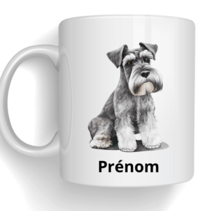 Mug avec dessin de votre chien + prénom