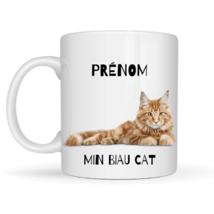 Mug Min biau cat