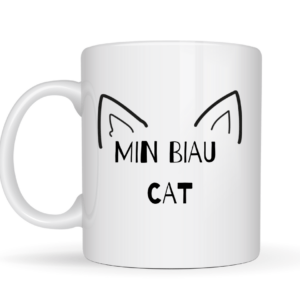 Mug Min biau cat