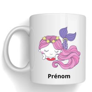Mug Sirène + prénom