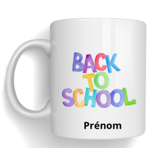 Mug Back to School + prénom