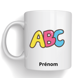 Mug ABC + Prénom