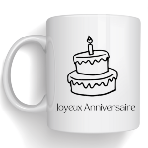 Mug Joyeux Anniversaire
