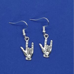 Boucles d'oreille "I Love You" Langue des signes