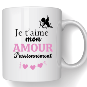 Mug Saint-Valentin "Je t'aime...passionnément"
