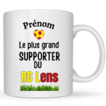 Mug Supporters RC Lens + prénom