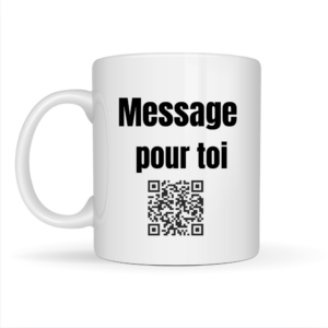 Mug avec message audio en Qrcode
